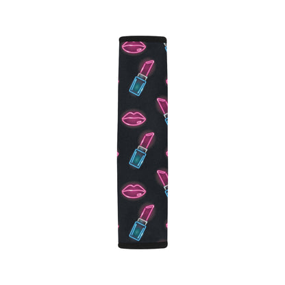 Lipstick Color Neon Pattern Print Design 03 Car Seat Belt Cover