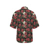 Skull And Roses Print Design LKS303 Women's Hawaiian Shirt