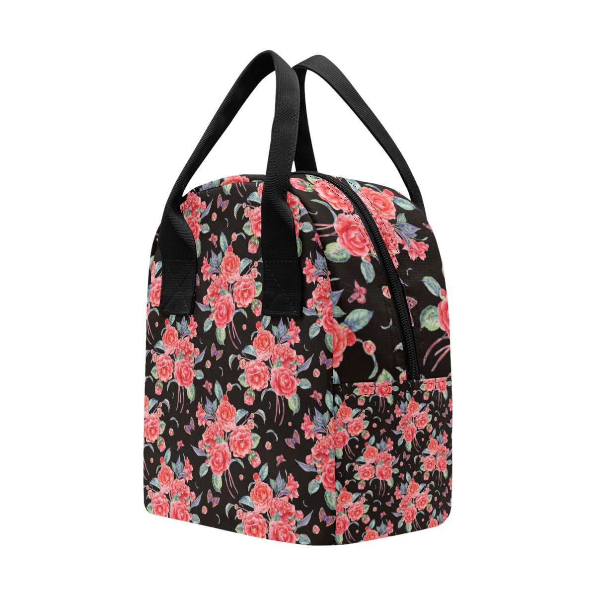 Camellia Pattern Print Design CM03 Insulated Lunch Bag
