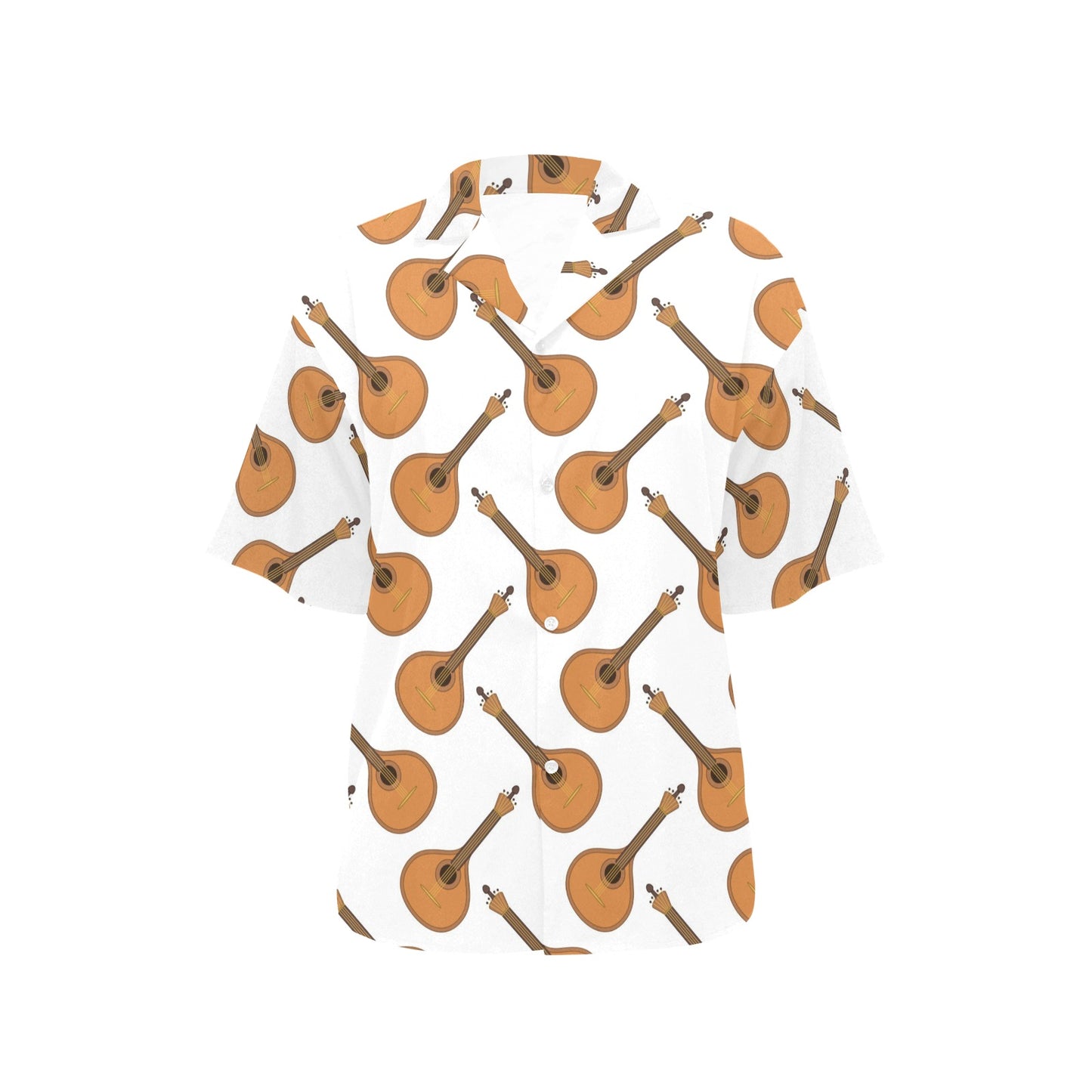 Mandolin Pattern Print Design 01 Women's Hawaiian Shirt