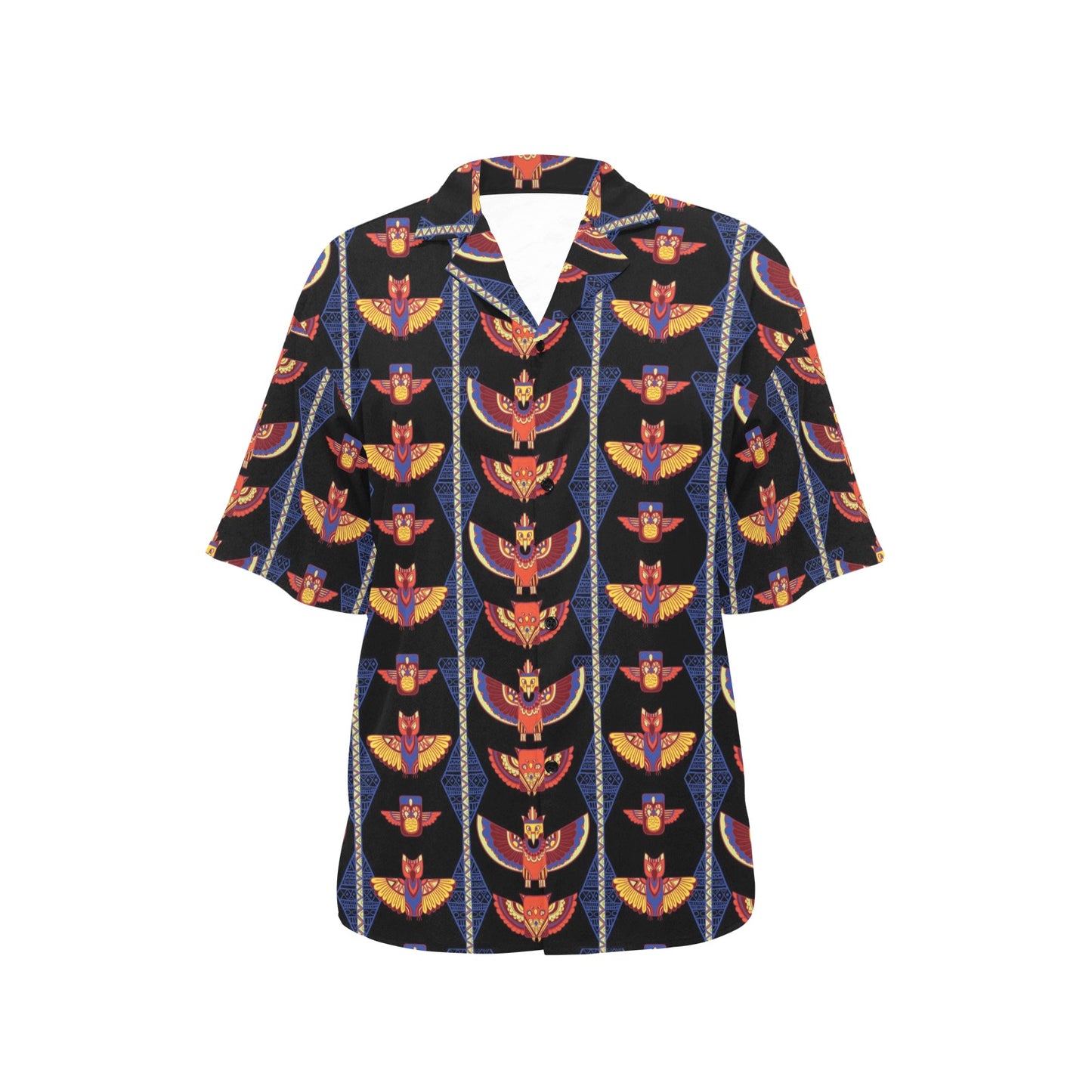 Totem Print Design LKS301 Women's Hawaiian Shirt