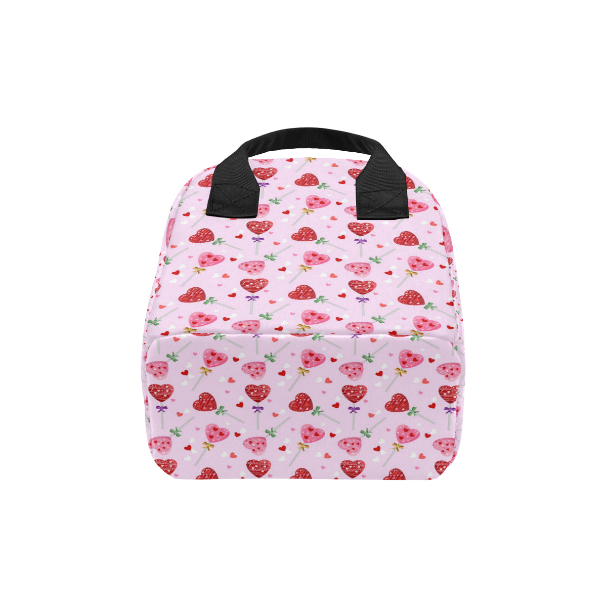 Lollipop Pattern Print Design LL07 Insulated Lunch Bag