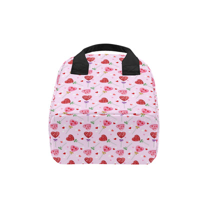 Lollipop Pattern Print Design LL07 Insulated Lunch Bag