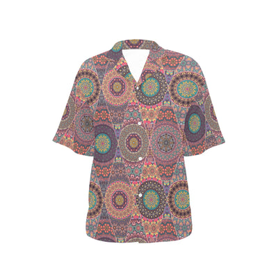 Bohemian Pattern Print Design 07 Women's Hawaiian Shirt