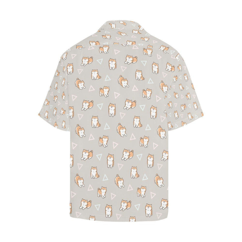 Shiba Inu Print Design LKS307 Men's Hawaiian Shirt