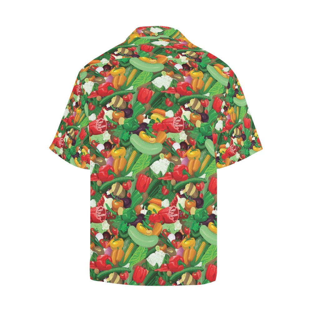 Salad Mix Vegetableprint Design LKS301 Men's Hawaiian Shirt
