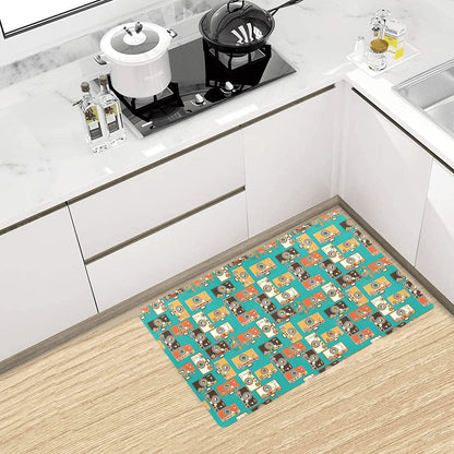 Camera Pattern Print Design 02 Kitchen Mat