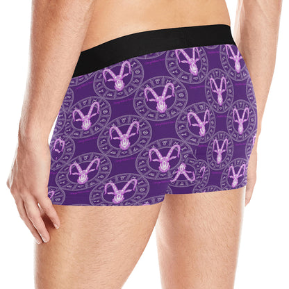 Capricorn Zodiac Pattern Print Design 04 Men's Boxer Briefs