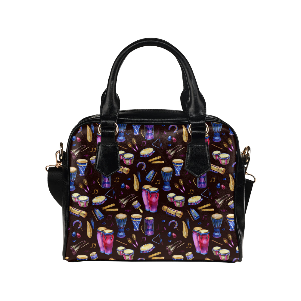 Percussion Neon Pattern Print Design 04 Shoulder Handbag