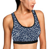 Music note Pattern Print Design A02 Sports Bra