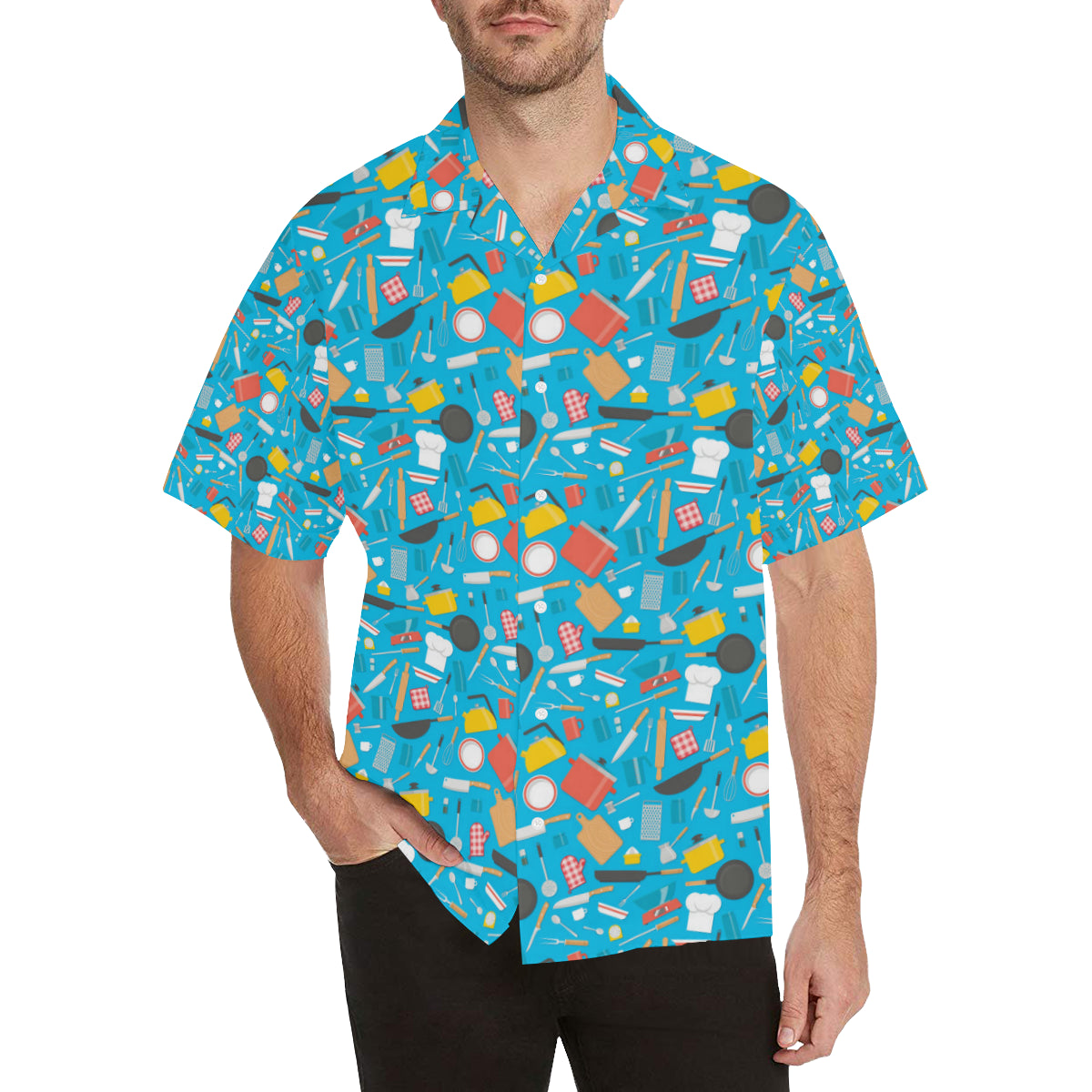 Cooking Kitchen Tools Pattern Print Design 03 Men's Hawaiian Shirt