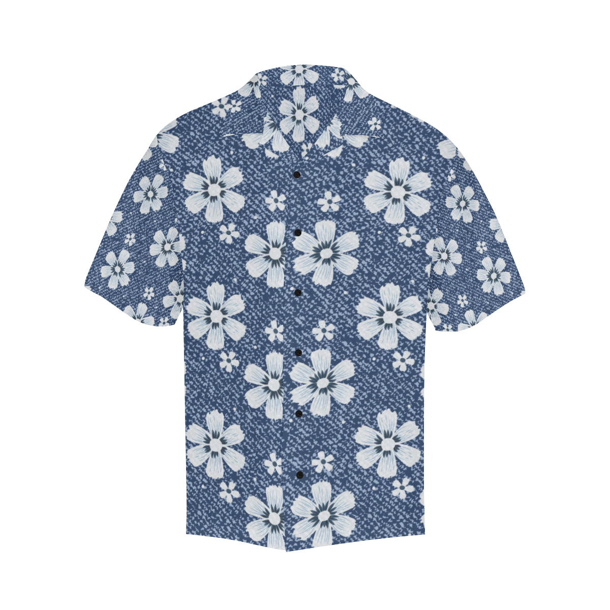 Jean Flower Pattern Print Design 03 Men's Hawaiian Shirt