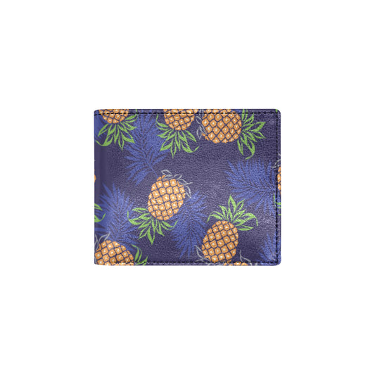 Pineapple Pattern Print Design PP02 Men's ID Card Wallet