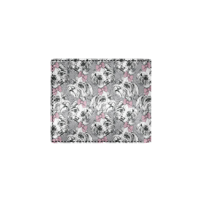 Maltese Pattern Print Design 01 Men's ID Card Wallet