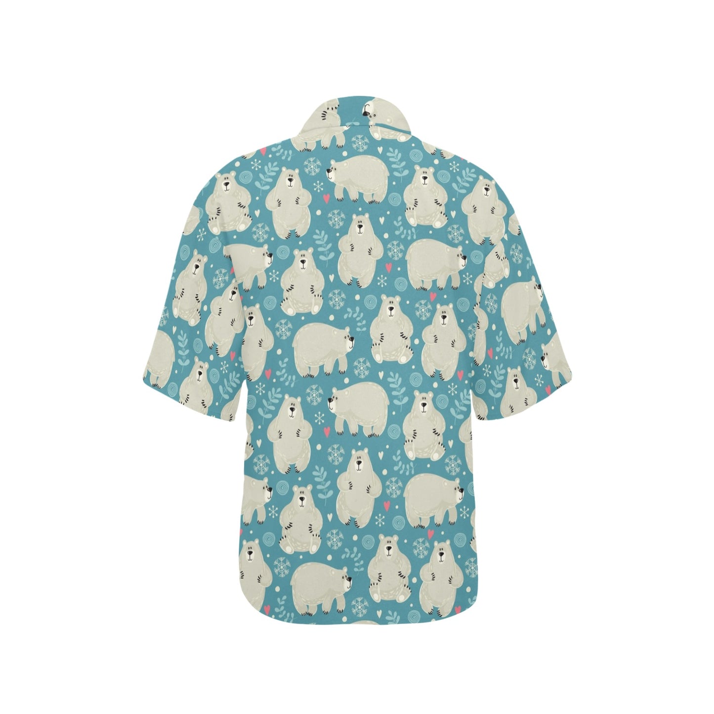 Bear Pattern Print Design BE04 Women's Hawaiian Shirt