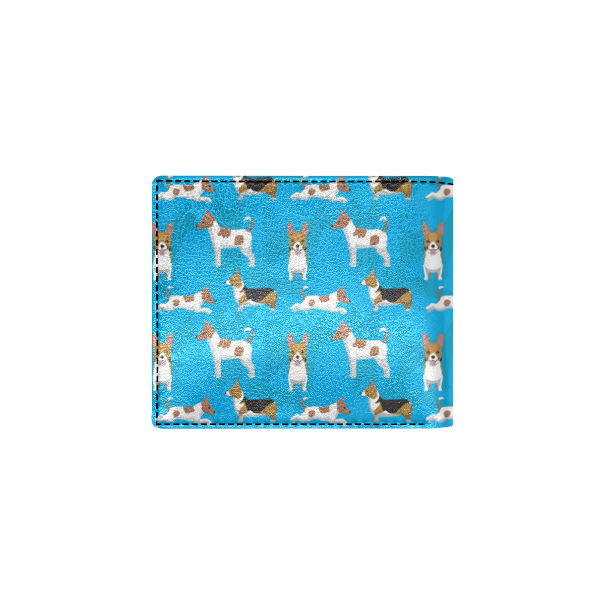 Cardigan Welsh Corgis Pattern Print Design 01 Men's ID Card Wallet