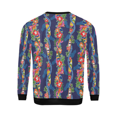 Hawaiian Themed Pattern Print Design H04 Men Long Sleeve Sweatshirt