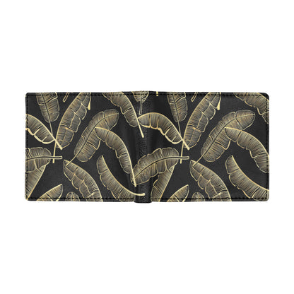 Banana Leaf Pattern Print Design BL07 Men's ID Card Wallet