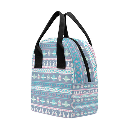 Easter Eggs Pattern Print Design RB013 Insulated Lunch Bag