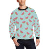 Watermelon Pattern Print Design WM06 Men Long Sleeve Sweatshirt
