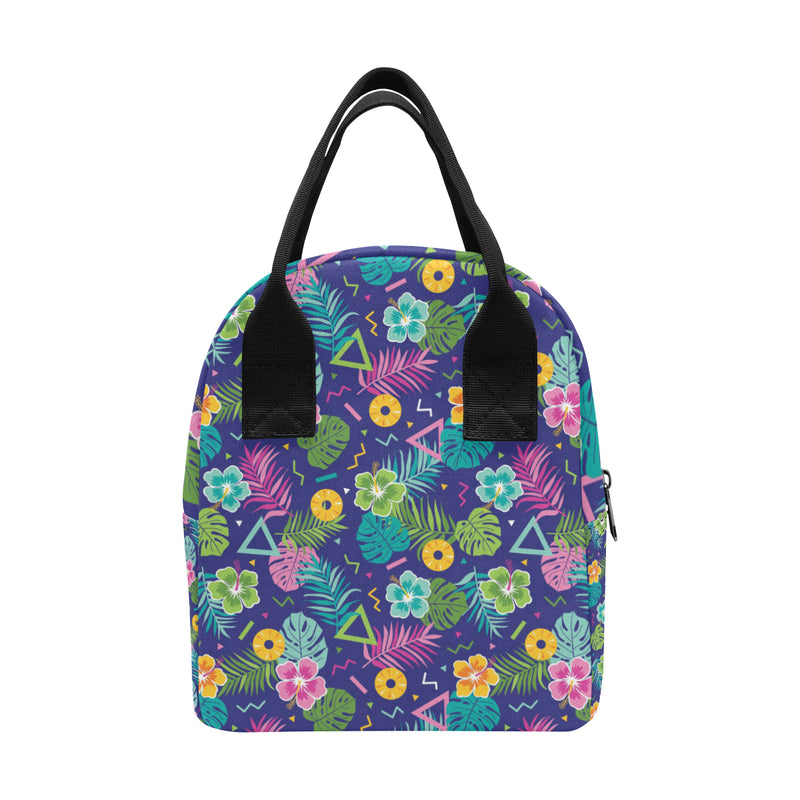 Hawaiian Themed Pattern Print Design H014 Insulated Lunch Bag