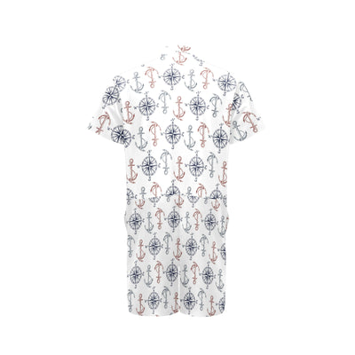 Anchor Pattern Print Design 06 Men's Romper