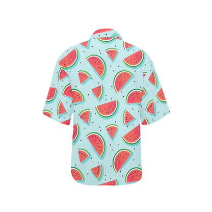 Watermelon Pattern Print Design WM03 Women's Hawaiian Shirt