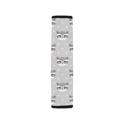 Raccoon Pattern Print Design A04 Car Seat Belt Cover