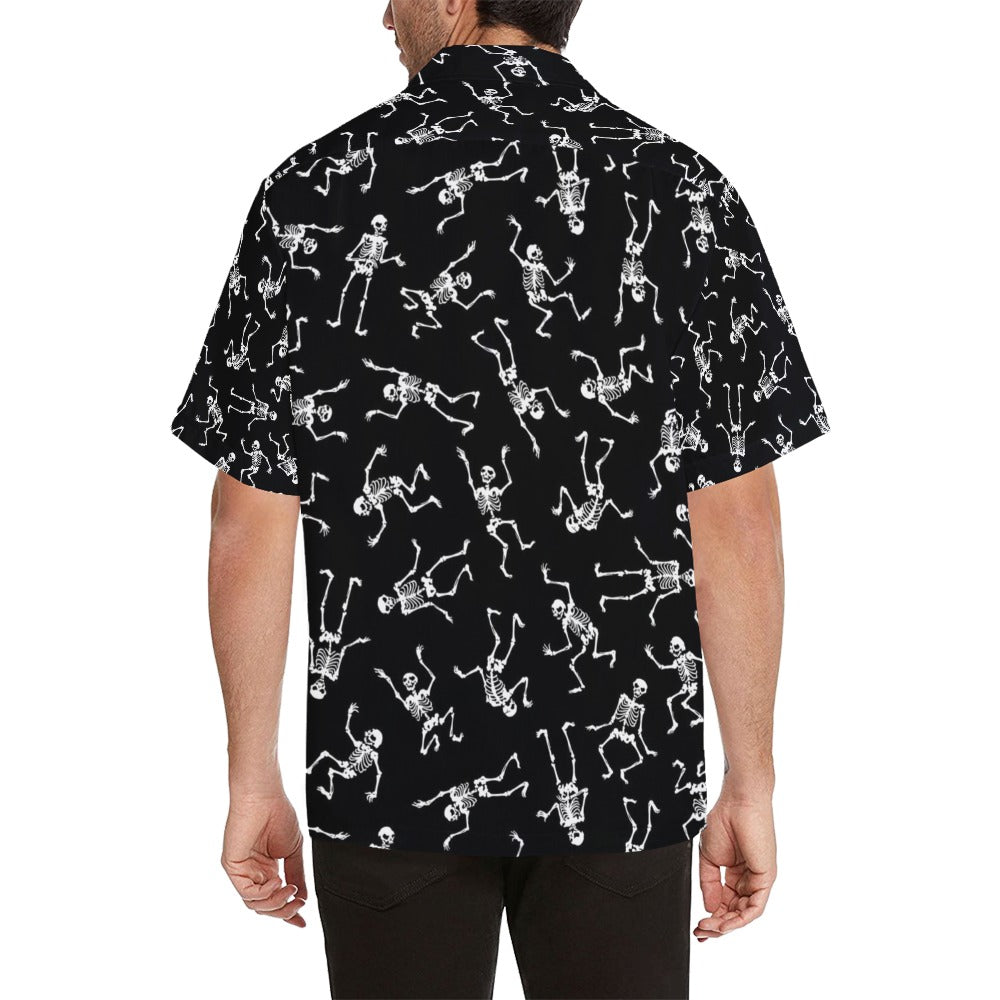 Skeleton Print Design LKS305 Men's Hawaiian Shirt