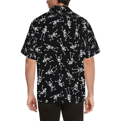 Skeleton Print Design LKS305 Men's Hawaiian Shirt