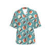 Accordion Pattern Print Design 02 Women's Hawaiian Shirt