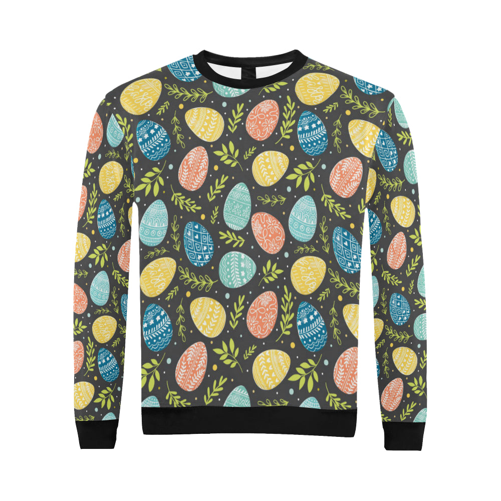 Easter Eggs Pattern Print Design RB01 Men Long Sleeve Sweatshirt