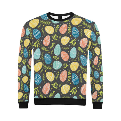 Easter Eggs Pattern Print Design RB01 Men Long Sleeve Sweatshirt