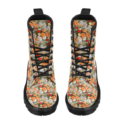Lisianthus Pattern Print Design LT04 Women's Boots