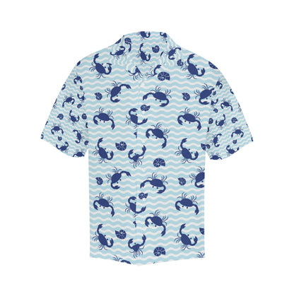 Crab Pattern Print Design 04 Men's Hawaiian Shirt