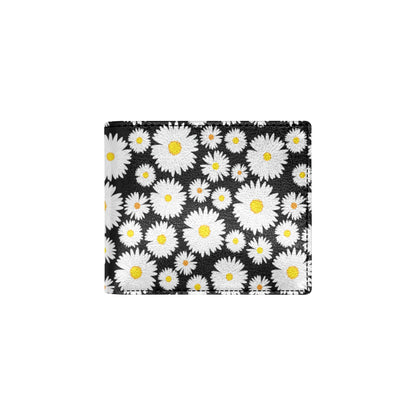 Daisy Pattern Print Design 01 Men's ID Card Wallet