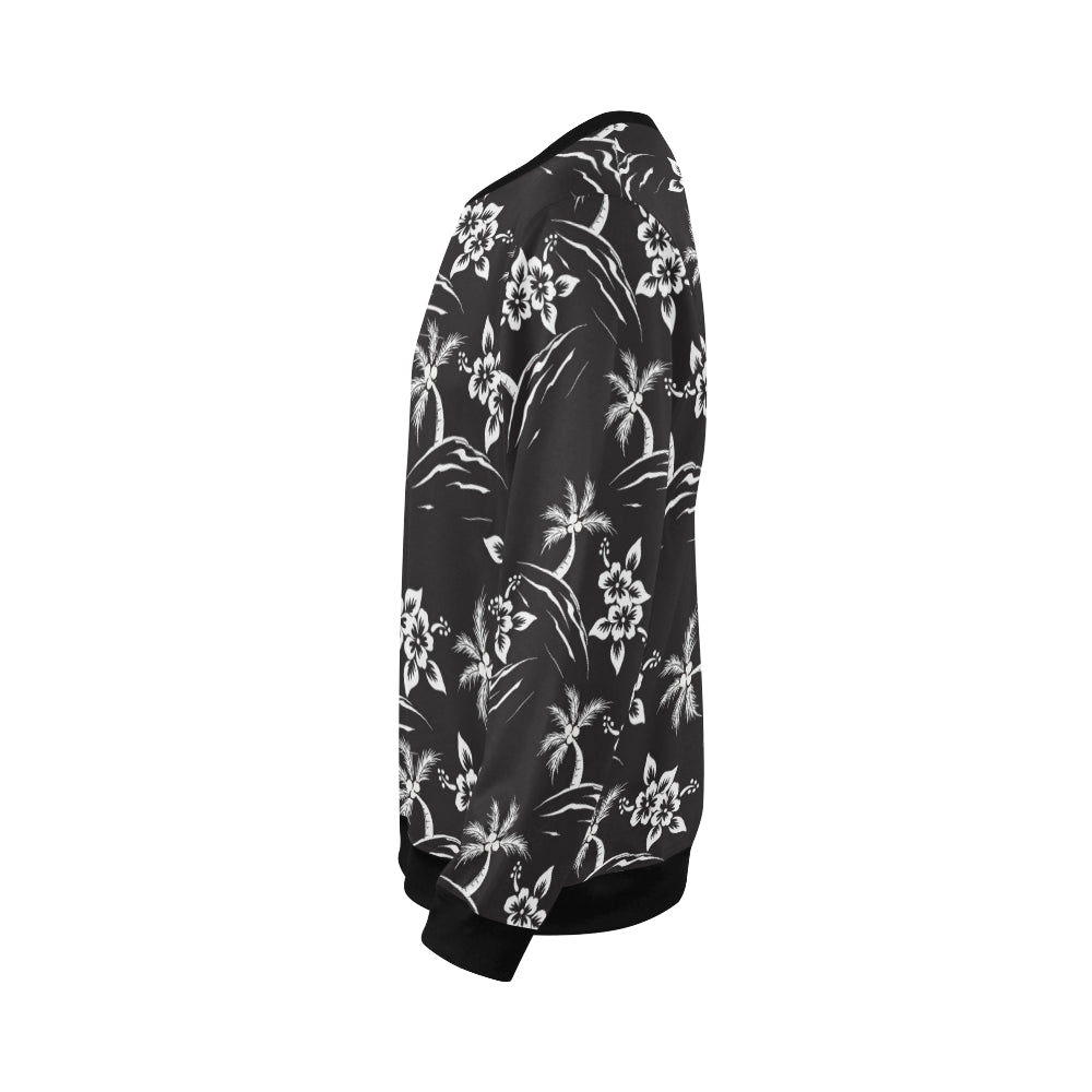 Palm Tree Pattern Print Design PT02 Men Long Sleeve Sweatshirt
