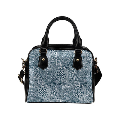 Polynesian Pattern Print Design A03 Shoulder Handbag