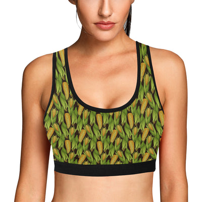 Agricultural Corn cob Print Sports Bra