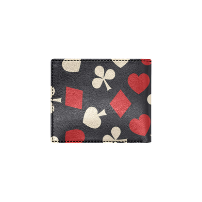Poker Cards Pattern Print Design A02 Men's ID Card Wallet