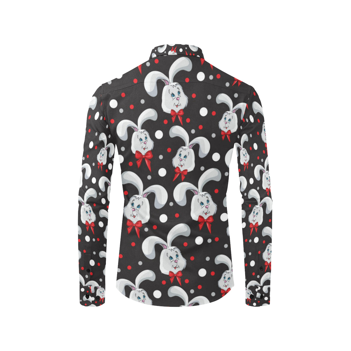 Rabbit Pattern Print Design RB012 Men's Long Sleeve Shirt