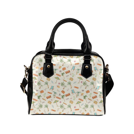 Beach Themed Pattern Print Design 05 Shoulder Handbag