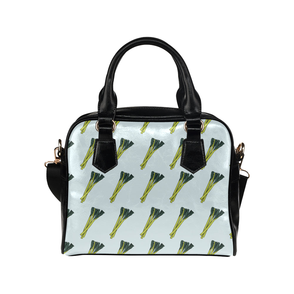 Leek Pattern Print Design 03 Shoulder Handbag
