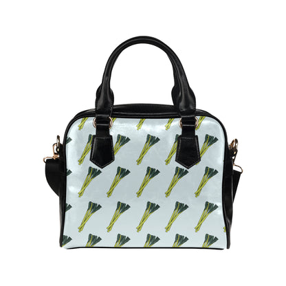 Leek Pattern Print Design 03 Shoulder Handbag