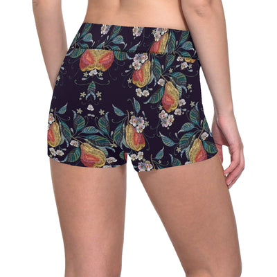 Pear Pattern Print Design PE02 Yoga Shorts