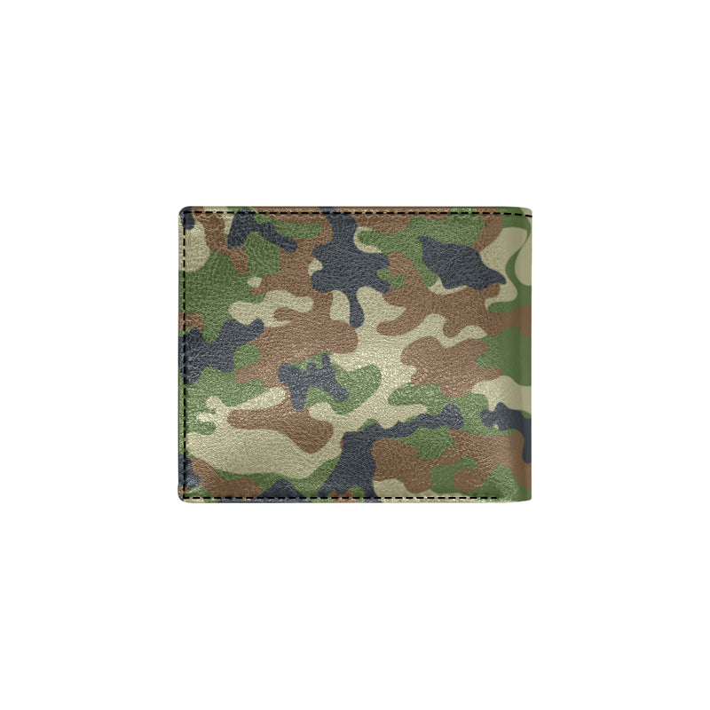 Army Camouflage Pattern Print Design 01 Men's ID Card Wallet