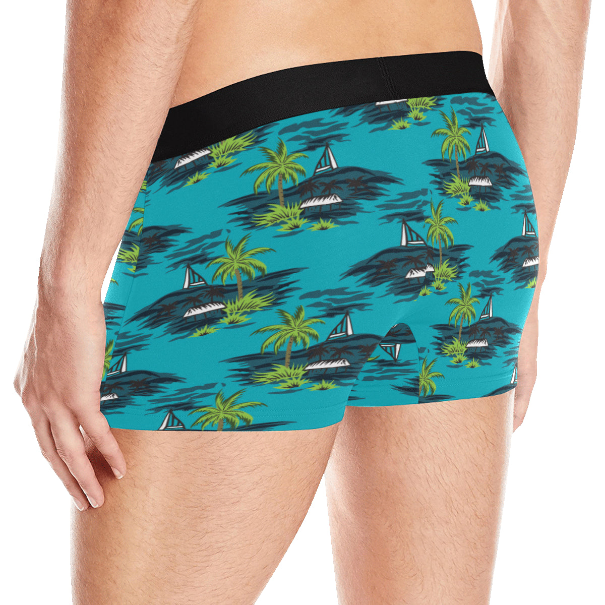 Pacific island Pattern Print Design A01 Men's Boxer Briefs