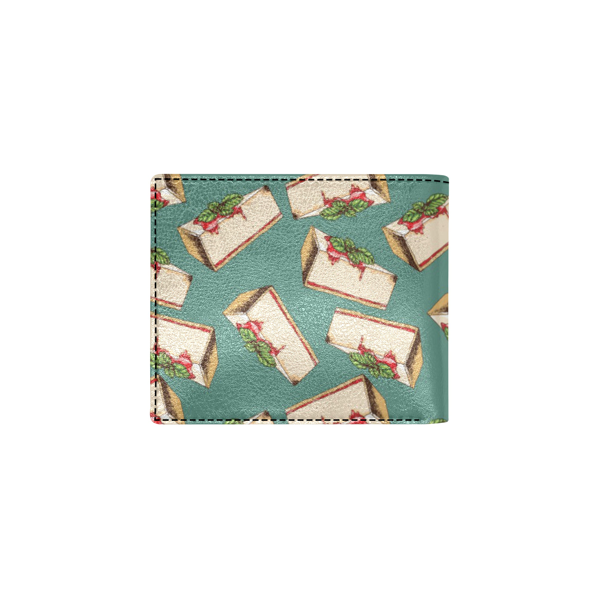 Cheesecake Pattern Print Design CK02 Men's ID Card Wallet