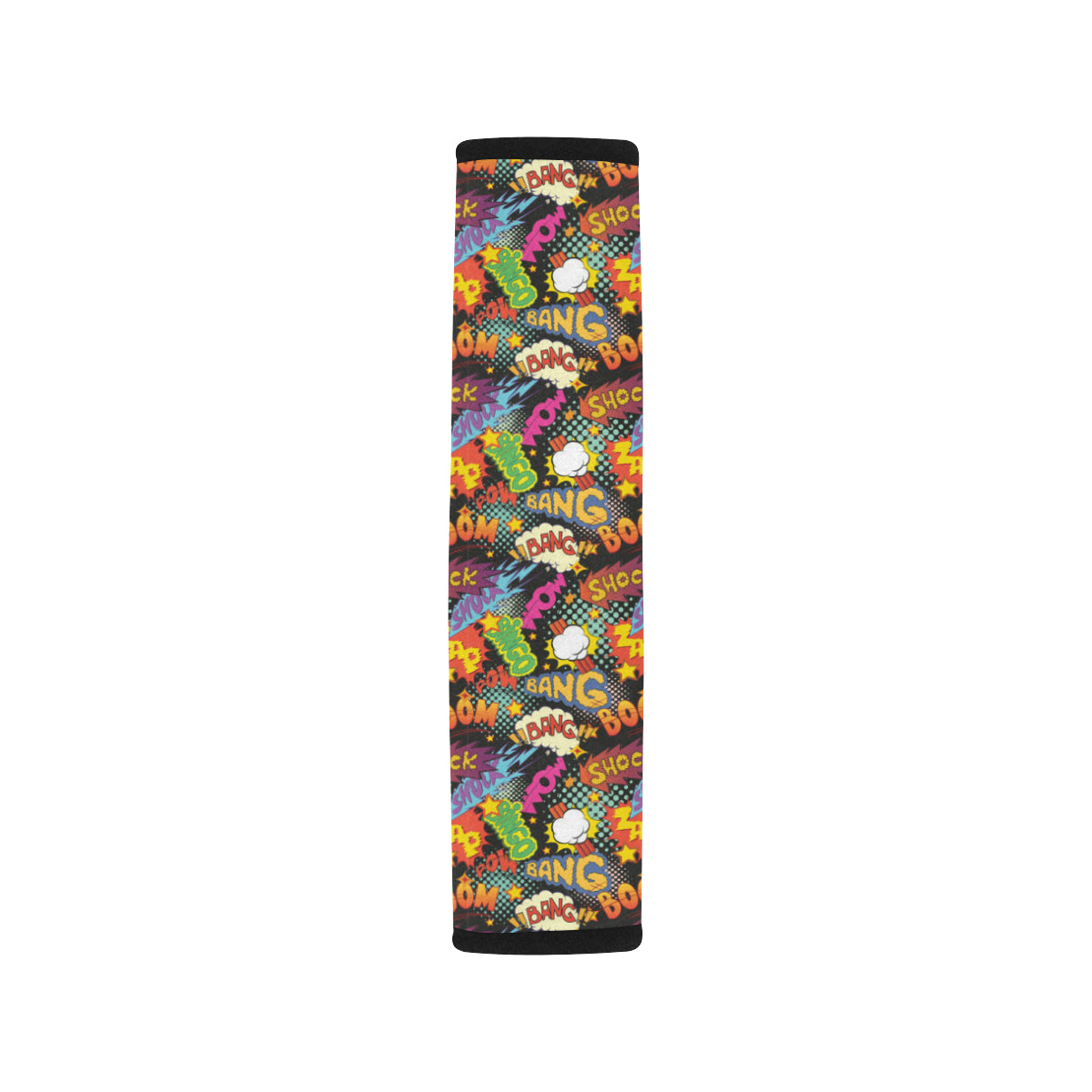 Comic Book Pattern Print Design 01 Car Seat Belt Cover