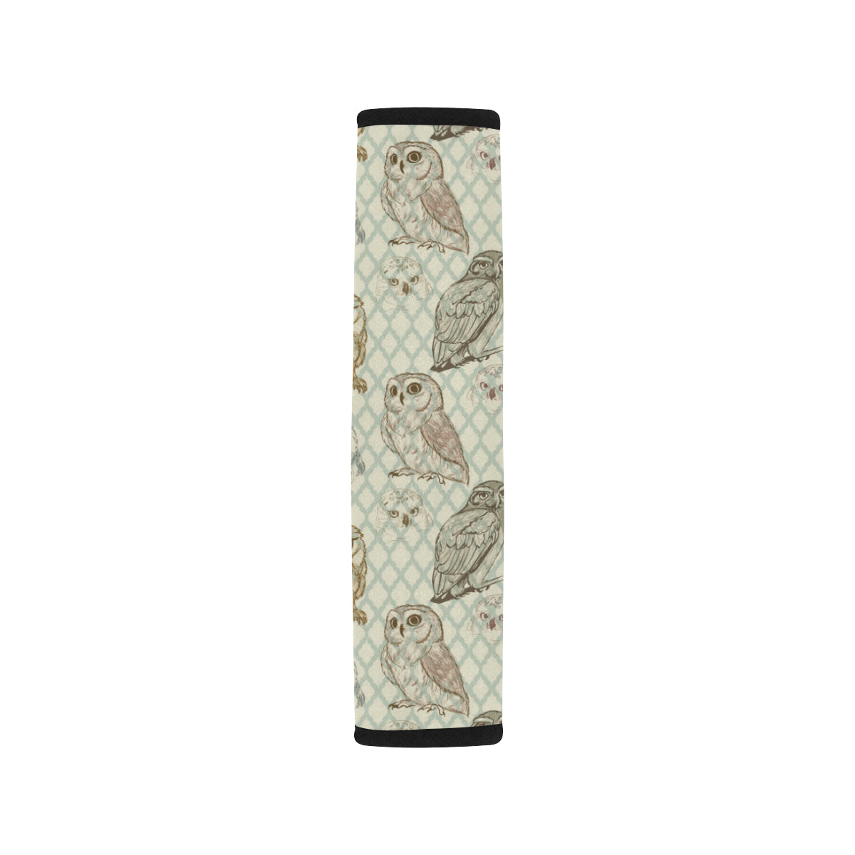 Owl Pattern Print Design A03 Car Seat Belt Cover